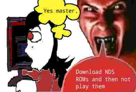 Download NDS ROMs and then not play them. Yes Master.