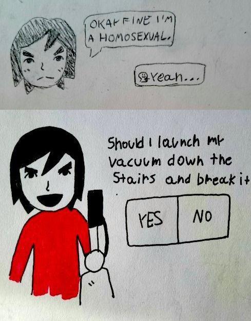 should i lauch my vacuume down the stairs and break it