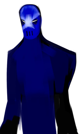 blue thing that looks like Slade from Teen Titans