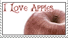 I love apples