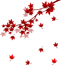 Animated maple tree with falling leaves.