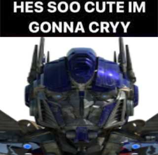 Optimus Prime HE'S SOOO CUTE I'M GOING TO CRY